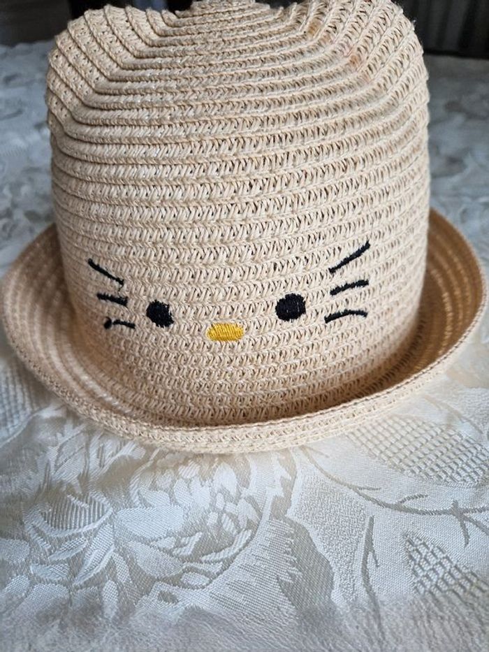 chapeau d'été beige pour fille - photo numéro 6