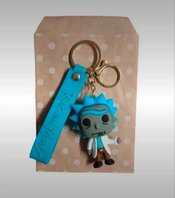 Porte-clés Rick et Morty avec pochette cadeau