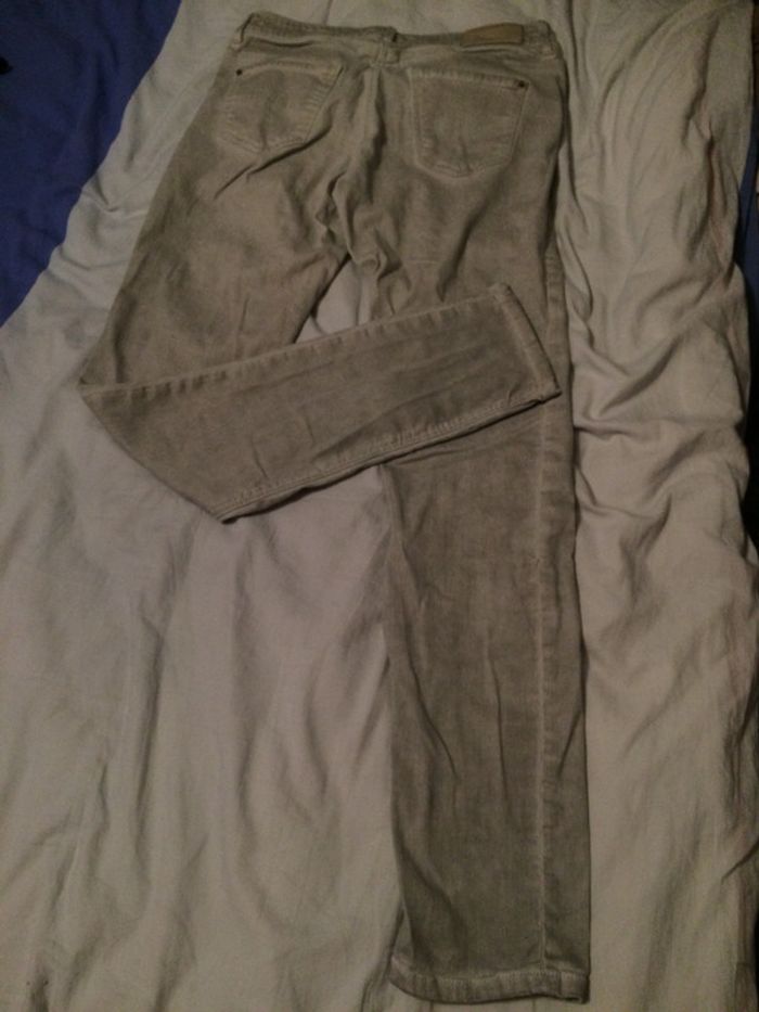 Pantalon jean droit taille basse effet smoke gris clair MEXX 42/44 - photo numéro 2