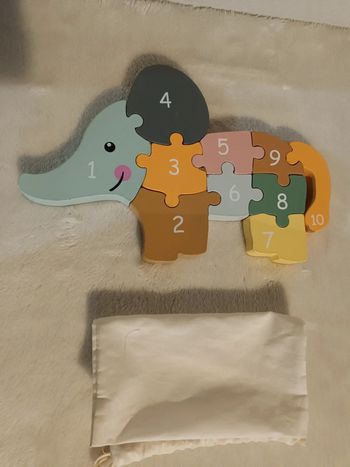 Puzzle en bois elephant