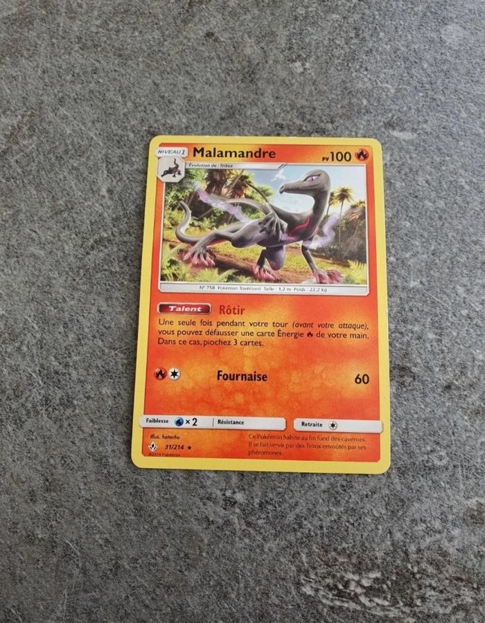 Carte Pokemon Malamandre