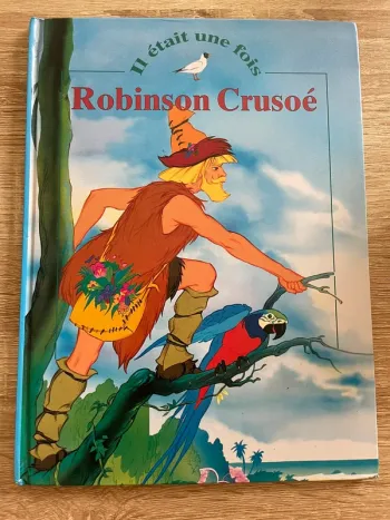 Livre il était une fois Robinson Crusoé