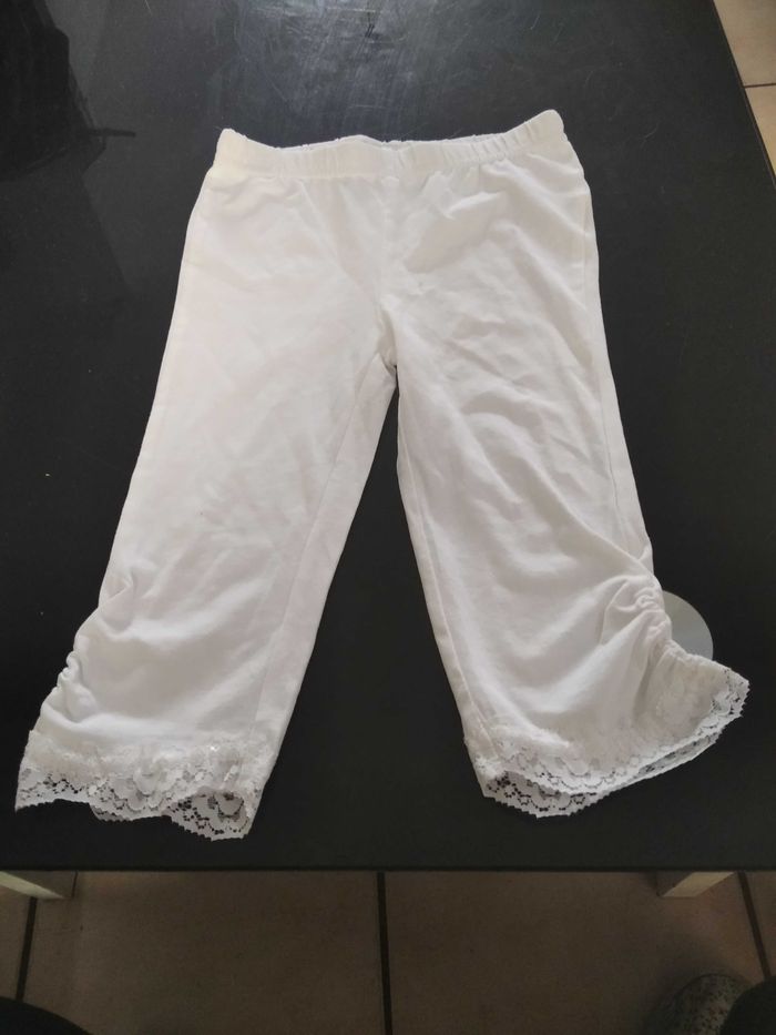 Legging bas dentelé