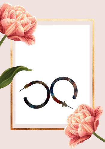 🌟🌸 boucles d'oreilles en plastiques 🌸🌟