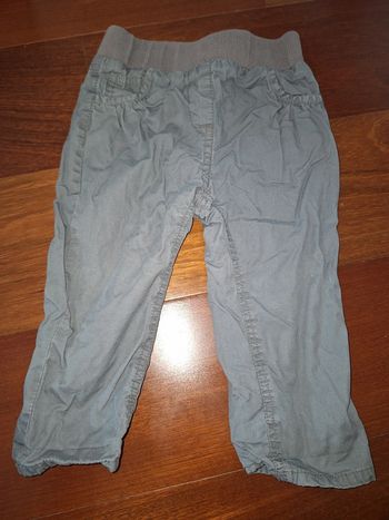 Pantalon doublé gris 12 mois