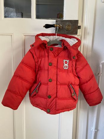 Manteau doudoune 3 en 1 capuche et manches amovibles