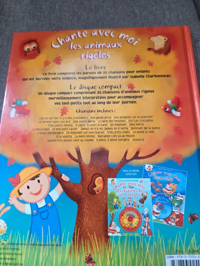Livre CD chante avec moi les animaux rigolos - photo numéro 5