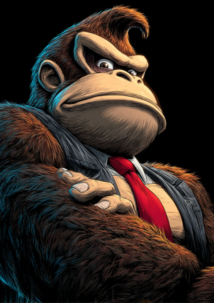 Poster métallique 30cm x 42cm Donkey Kong Mario + aimant mural fourni. - photo numéro 3
