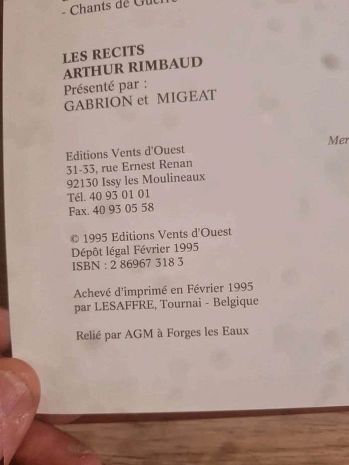 Lot bd édition vent d'ouest - photo numéro 4