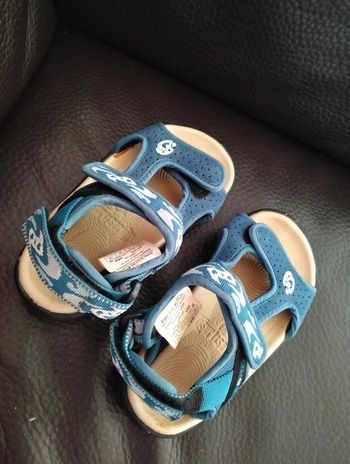 Sandales été à scratch bleu Tribord 28/29