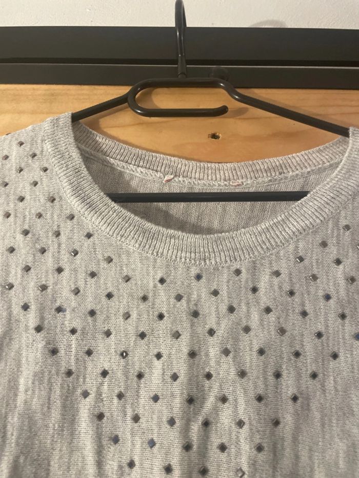 Pull gris taille M - photo numéro 3