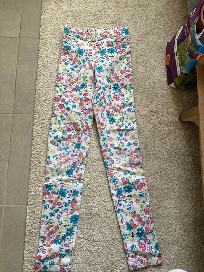 Pantalon skinny à fleurs - photo numéro 2