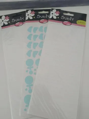 Lot de 3 planches stickers