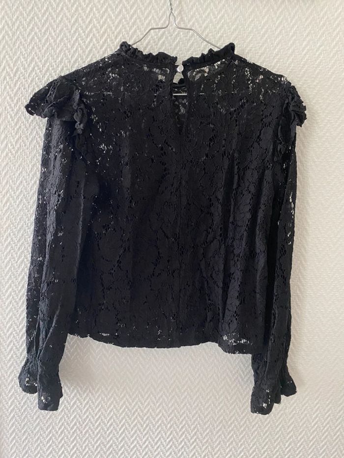 Blouse manche longue dentelle noir Primark - photo numéro 2