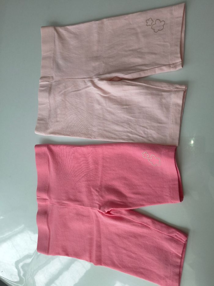 Lot de 2 leggings bébé fille