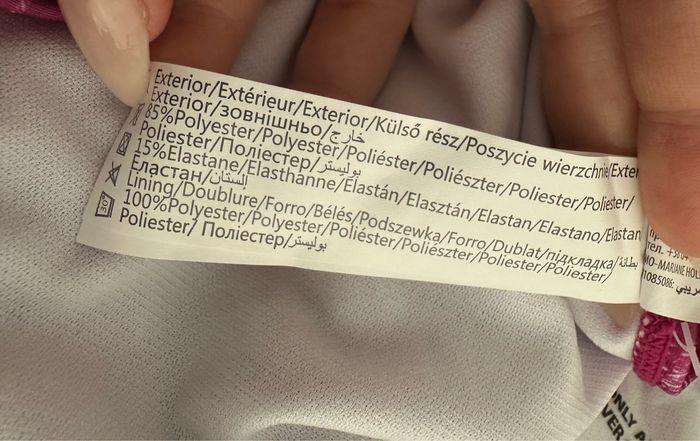 Maillot de bain deux pièces rose violine et blanc tropical T38/40 M/L - photo numéro 7