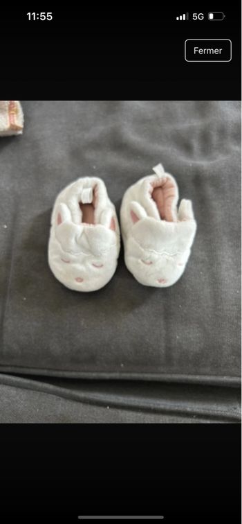 Chausson bébé lapin