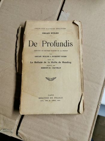 De profundis Oscar wilde