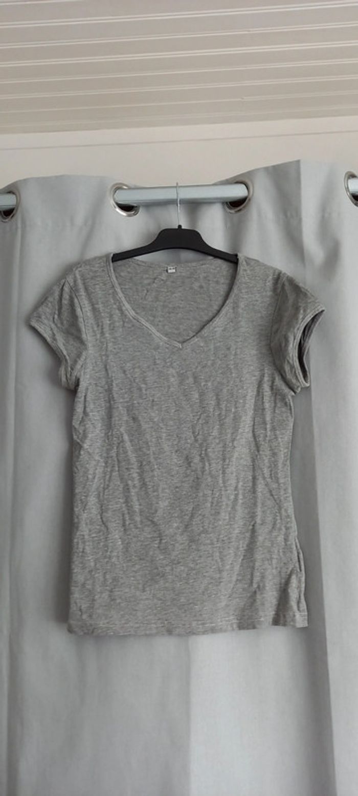 T-shirt gris 34-36