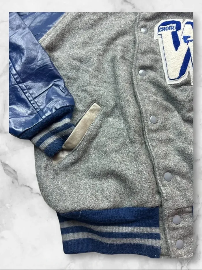 Veste Letterman Vintage 1986 Choir W Varsity Patch Gymnastique - Taille M (équivalent) - photo numéro 6