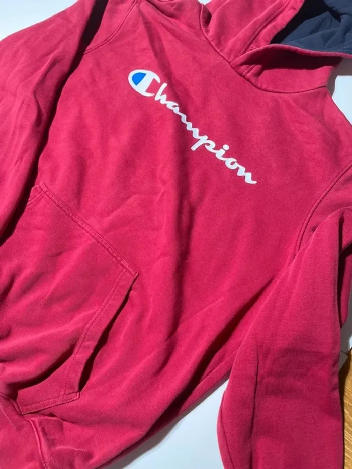 Champion hoodie sweater red Mens L - photo numéro 3