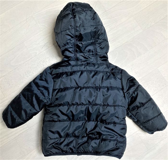 Doudoune matelassée marine à capuche mixte taille 9-12 mois (74-80 cm) - photo numéro 4