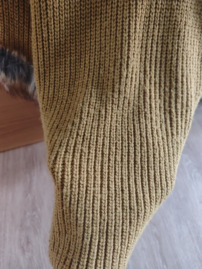 Cardigan Lana con pelo - photo numéro 3