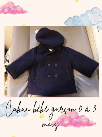 Ensemble caban et béret bébé garçon