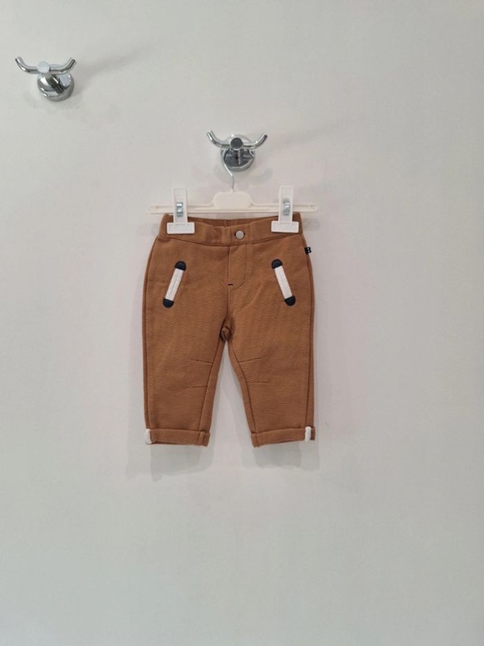 Pantalon marron bébé garçon 6 mois obaïbi