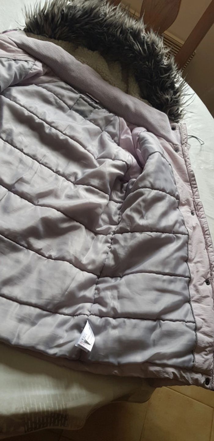 Manteau doudoune  fille rose pâle  t. 16ans - photo numéro 6