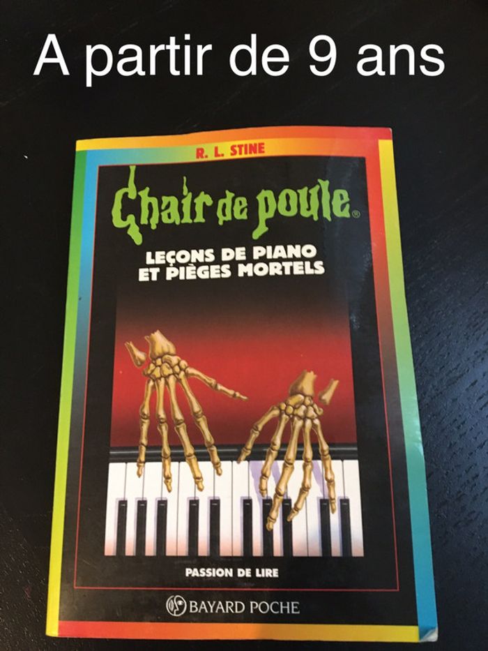 Livre Chair de Poule - leçons de piano et pièges mortels