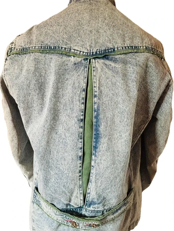 🔷🌿Veste jean Mustang vintage 90s Men’s Denim Jacket Alpine Trachten Y2K size M🌿🔷 - photo numéro 8