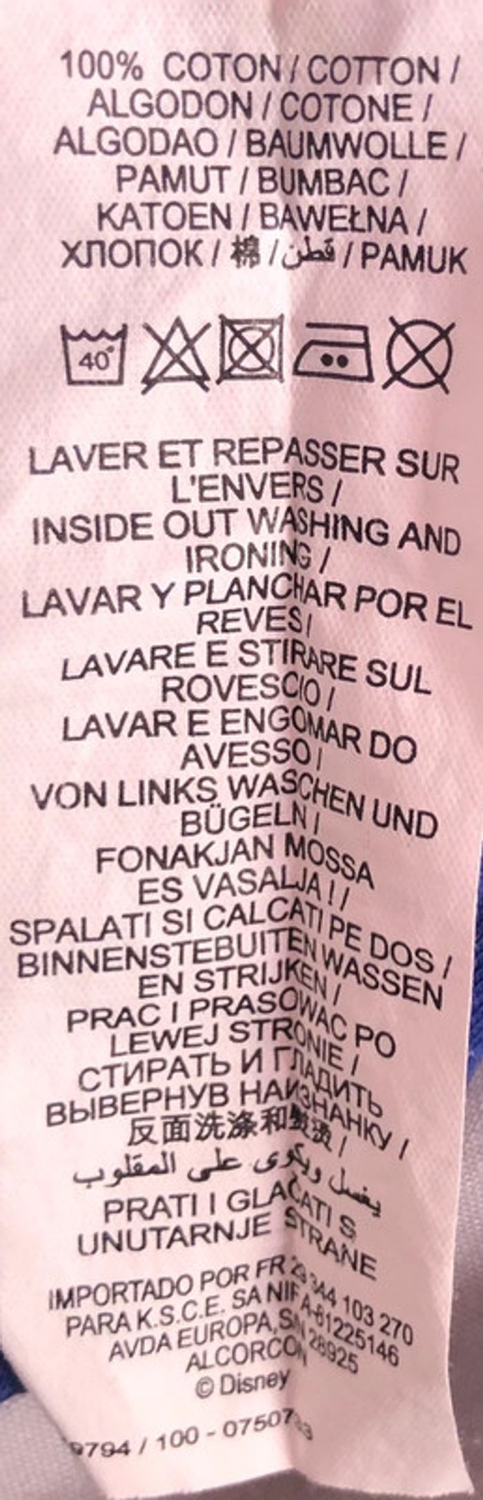 Disney - tee shirt manche longue - 100% coton - Taille 38/40 - photo numéro 6