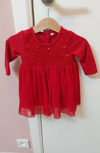 Robe rouge 6 mois