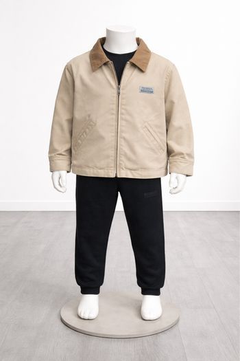 Veste Zara style worker - Beige - Taille 6 ans 