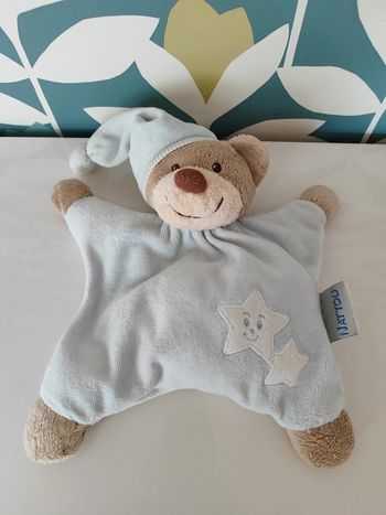 Doudou semi plat nounours ours ourson nattou