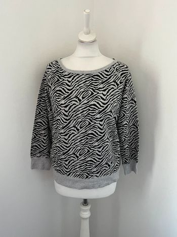 Sweat fin gris zébré Sezane XS