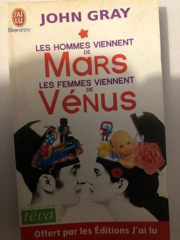 Livre les hommes viennent de Mars Les femmes viennent de Vénus John Gray