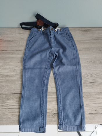 Pantalon avec bretelles garçon 24 mois