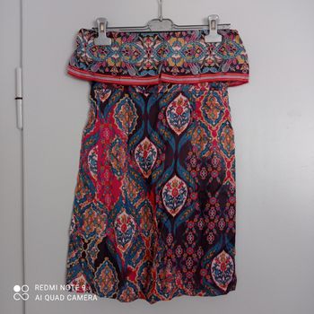 Robe bustier à motifs t36