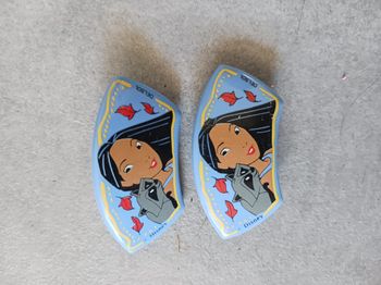 barrettes bleu Pocahontas lot de 2