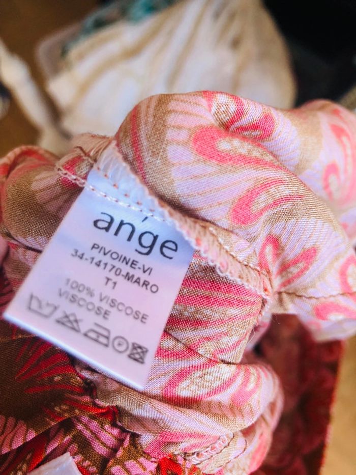 🧡Pantalon léger et fluide motif orange🌷light flowing pattern pants🧡 - photo numéro 7