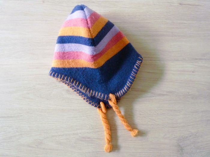 Bonnet gants Fille Gémo 4 ans peruvien ensemble multicolore TBE - photo numéro 2