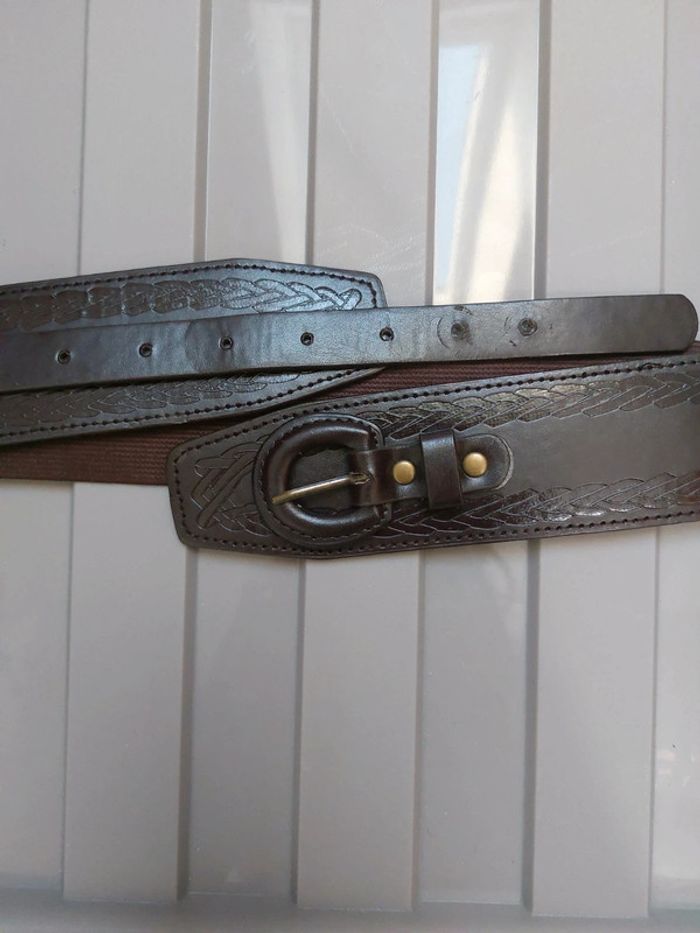 Magnifique ceinture marron vintage - photo numéro 2