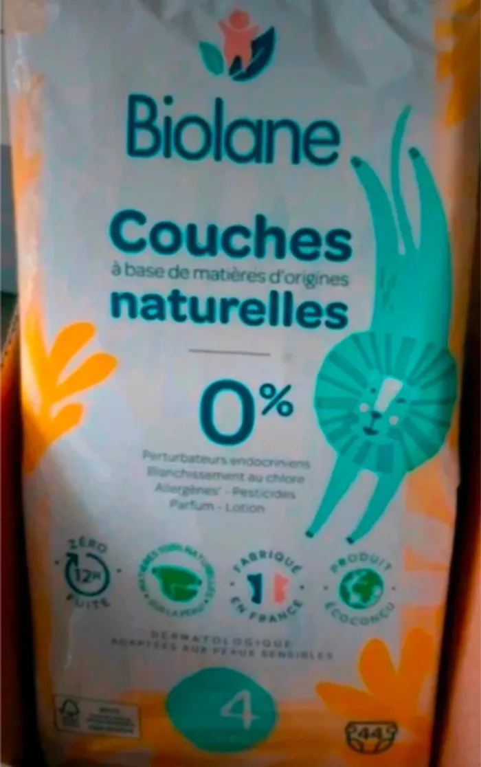 Paquet couches biolane taille 4 - réduc si plusieurs achats dans mon dressing