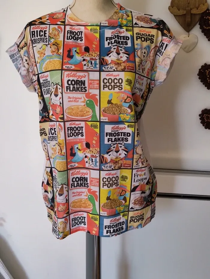 🐔 tee shirt Kellogg's vintage années 2014 💋 - photo numéro 3