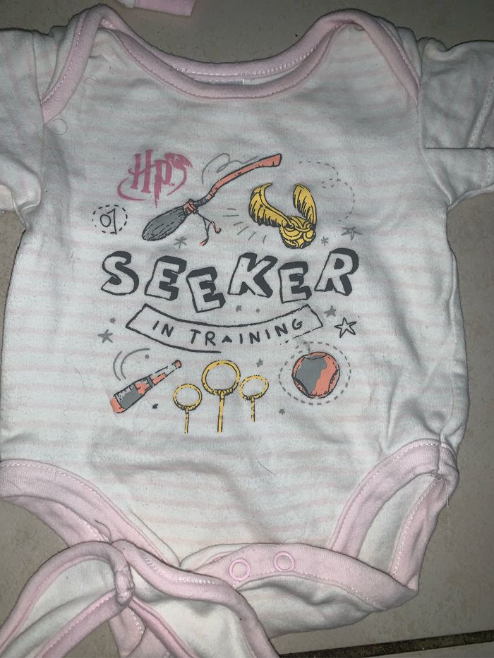 Ensemble pyjama body bavoir 3-6 mois - photo numéro 2