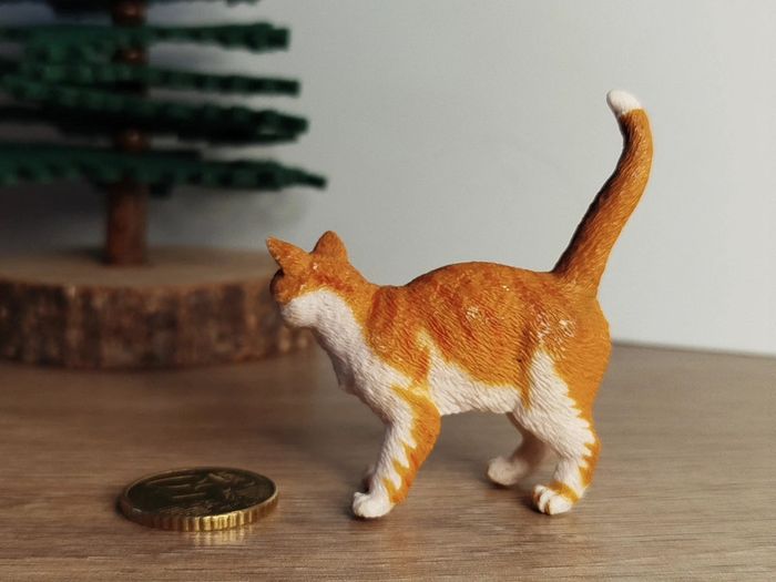 Figurine chat roux Animal domestique félin Papo - photo numéro 3