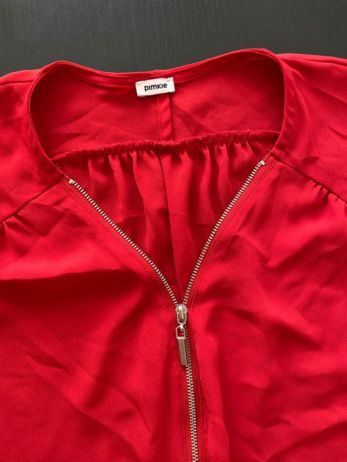 Blouse fluide Rouge / Taille S - photo numéro 2