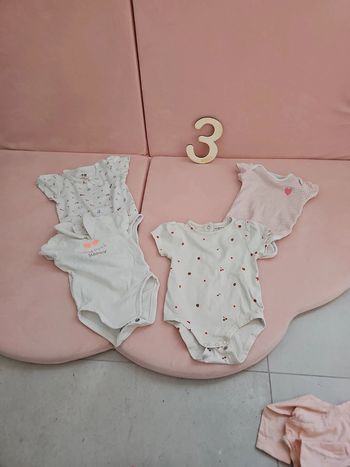 Lot de 4 bodys manches courtes